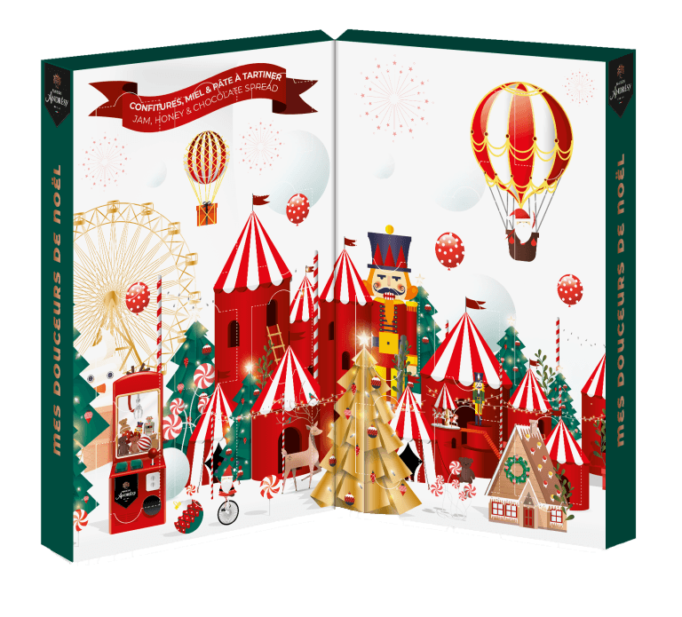 Andrésy Confitures Adventskalender med marmelad 24 luckor