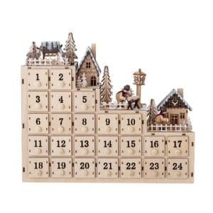 Bloomingville Richie julkalender 33x38 cm Natur