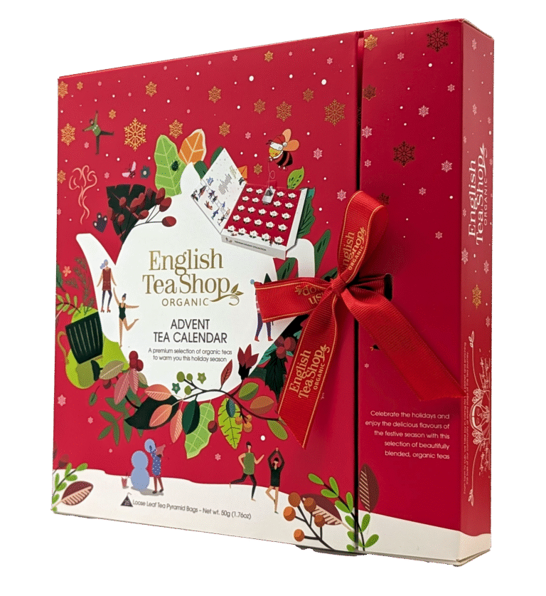 English Tea Shop Adventskalender Bok Santa Red 25 luckor EKO 50g