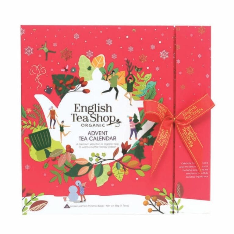 English Tea Shop Tekalender Bok Santa Red 25 luckor EKO