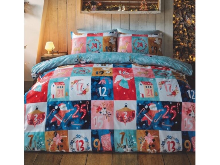 Julkalender sängkläder för dubbelduntäcke 220x230 cm