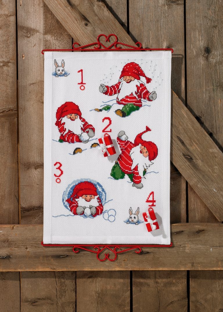 Paketkalender broderikit - 34-8638 - Adventskalender
