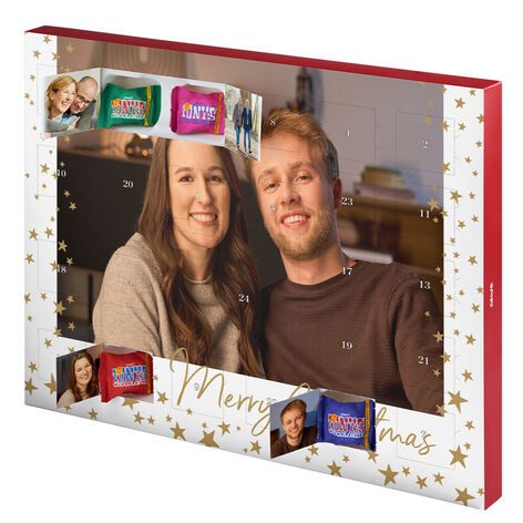 Tony's Chocolonely chokladkalender med 24 bilder - liggande