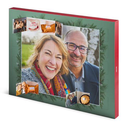 XXL Chokladkalender med 24 bilder, fylld med Ferrero-choklad - liggande