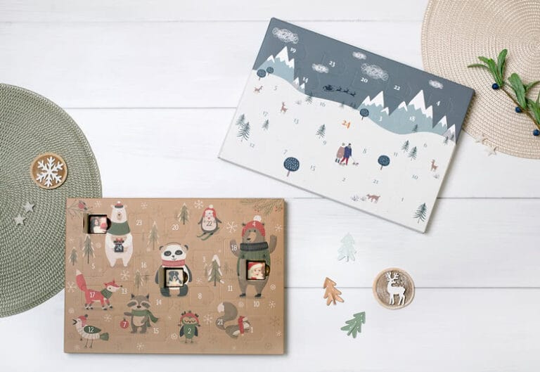 smartphoto Chokladkalender - framsida med djurmotiv