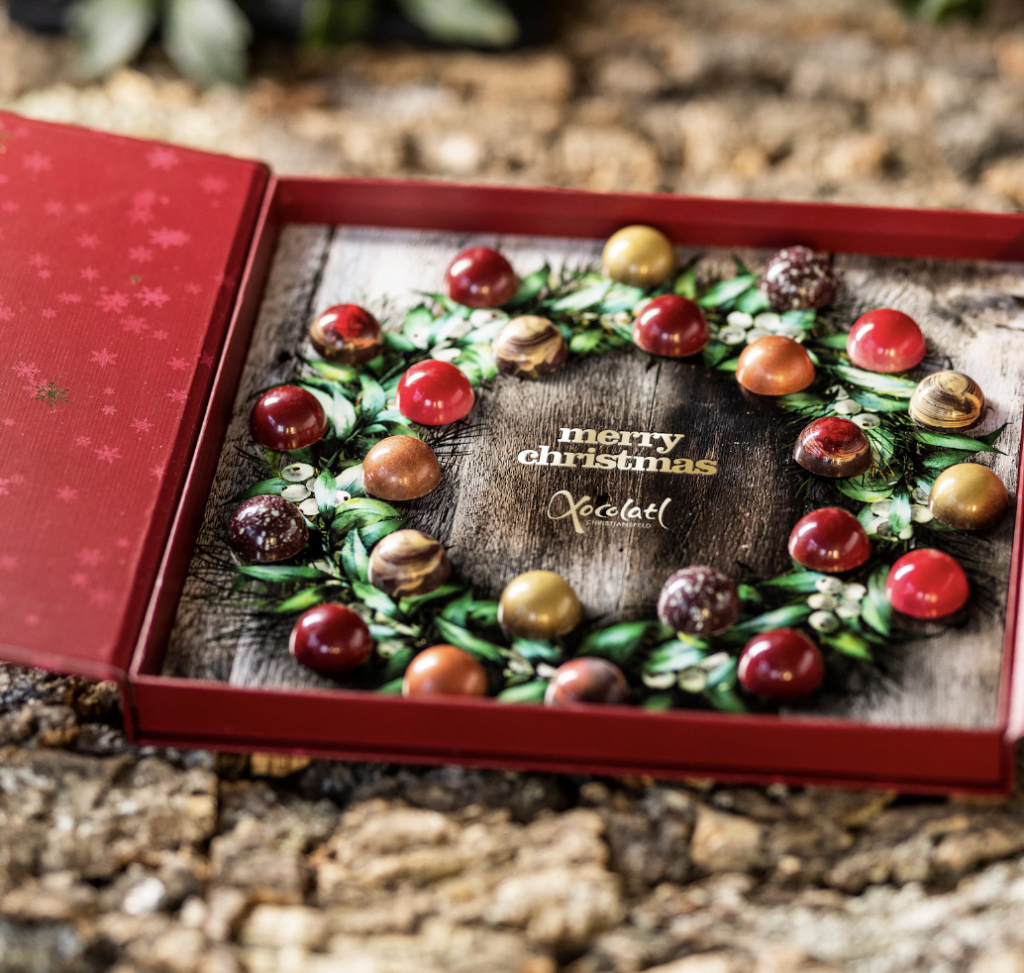 Exklusiv chokladkalender med handtillverkade praliner
